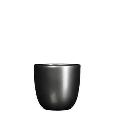Mica Decorations bloempot Tusca rond 14,5x14 cm antraciet Mica Decorations bloempot Tusca rond 14,5x14 cm antraciet