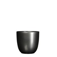 Mica Decorations bloempot Tusca rond 14,5x14 cm antraciet - thumbnail