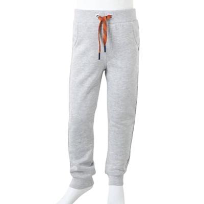 Kinderjoggingbroek 104 gemleerd grijs