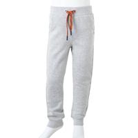 Kinderjoggingbroek 104 gemleerd grijs - thumbnail