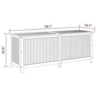 Tuinbox 150x50x58 cm massief acaciahout