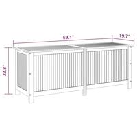 Tuinbox 150x50x58 cm massief acaciahout - thumbnail