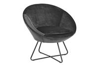 Sohome Fauteuil 'Vagn' Velvet, kleur Donkergrijs - thumbnail