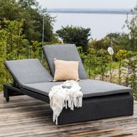 Nohr Ligbed 'Kha' 2-persoons, kleur Zwart - thumbnail