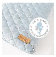 Verschoonmatje - ROBA - Benny Bear gezicht - 85 x 75 cm - Lichtblauw - thumbnail