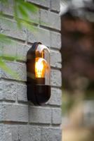 Lucide CAPSULE - Wandlamp Binnen/Buiten - 1xE27 - IP54 - Zwart - thumbnail