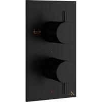 Crosswater MPRO badkraan - inbouw - verticaal - mat zwart sw385368/sw385437 - thumbnail