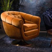 Dutchbone Fauteuil 'Member', kleur Goud - thumbnail