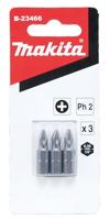 Makita Accessoires Schroefbit PH2x25mm 3 stuks - B-23466 - thumbnail