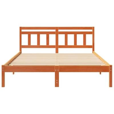 Bedframe met hoofdeinde Bruin Grenenhout