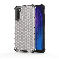 Voor OPPO Realme 5 schokbestendige honingraat PC + TPU case (wit) - thumbnail
