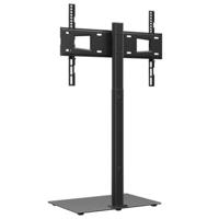VidaXL Tv-standaard hoekmodel 1-laags voor 32-65 inch zwart - thumbnail