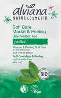 Alviana Soft care mask & peeling met biologisch witte thee 2 Stuks - thumbnail
