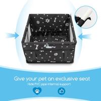 Nobleza Hondenmand auto - zwart - thumbnail