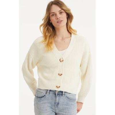 Esqualo gebreid vest ecru Esqualo gebreid vest ecru