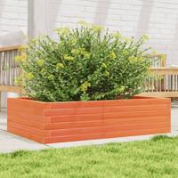 VidaXL Plantenbak 90x60x23 cm massief grenenhout wasbruin - thumbnail