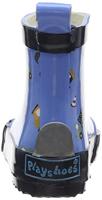 Playshoes halfhoge regenlaarzen Bouwmachines Blauw-20 - thumbnail