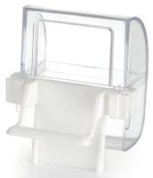 Voeder- en drinkbak voor vogels wit set van 2 - thumbnail