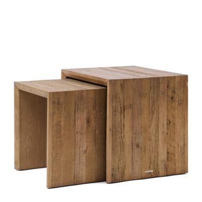 Rivièra Maison Bijzettafel 'Sant Mateu' Eikenhout, Set van 2 stuks Rivièra Maison Bijzettafel 'Sant Mateu' Eikenhout, Set van 2 stuks
