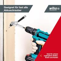 Wiha High-performance haakse schroevendraaier met snelwisselhouder 1/4" opzetstuk - thumbnail