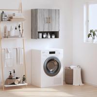 Wandkast 60x31x70 cm bewerkt hout grijs sonoma eikenkleurig - thumbnail