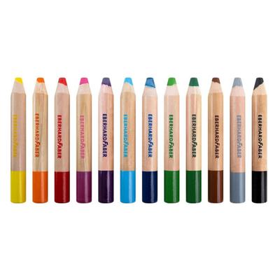 Eberhard Faber EF-518912 Kleurpotlood 3in1 12 Stuks Extra Dikke Kern 10mm Eberhard Faber EF-518912 Kleurpotlood 3in1 12 Stuks Extra Dikke Kern 10mm