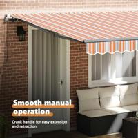 VidaXL Inklapbaar zonnescherm multikleur 400 × 300 cm - thumbnail