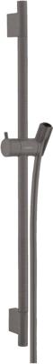 Hansgrohe glijstang Unica S puro 65 cm met doucheslang Brushed Black Chrome 28632340