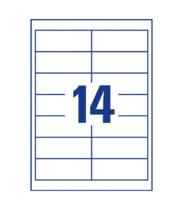 Etiket Avery Zweckform 3678 97x37mm wit 1400 etiketten | 5 stuks - thumbnail