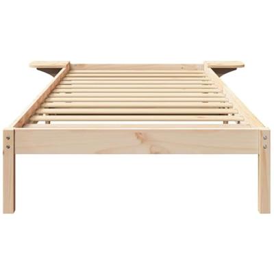 Bedframe met nachttafels Bruin 90 x 190 cm Bruin Bedframe met nachttafels Bruin 90 x 190 cm Bruin