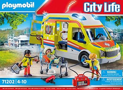 Playmobil - 71202 - City Action Les Subcutors - Ambulance met licht- en geluidseffecten - thumbnail