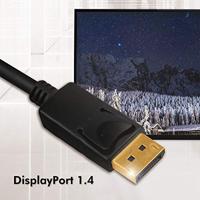 LogiLink CV0120 DisplayPort kabel 2 m Zwart - thumbnail