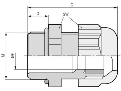 LAPP 53113321 Wartel M12 Polycarbonaat Zwart (RAL 9005) 100 stuk(s)