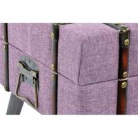 Kruk DKD Home Decor Metaal Polyester Fuchsia Hout MDF (102 x 42 x 40,5 cm) - thumbnail