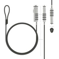Veiligheidskabel Aisens ASLK-D50N05-BK 1,5 m - thumbnail