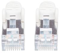Intellinet 741361 RJ45 Netwerkkabel, patchkabel CAT 6a (losse kabel CAT 7) S/FTP 1.00 m Wit Halogeenvrij 1 stuk(s) - thumbnail