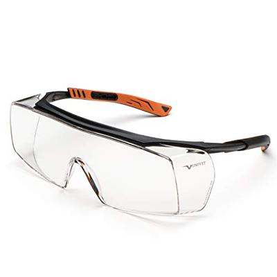 Univet 5X7 5X7-01-00 Overzetbril Met anti-condens coating, Incl. UV-bescherming Zwart, Oranje EN 166 DIN 166 Univet 5X7 5X7-01-00 Overzetbril Met anti-condens coating, Incl. UV-bescherming Zwart, Oranje EN 166 DIN 166