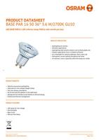 OSRAM HOMELIGHTING 4058075036680 LED-lamp Energielabel F (A - G) GU10 Reflector 4.3 W = 50 W Warmwit (Ø x h) 50 mm x 54 mm Niet dimbaar 10 stuk(s) - thumbnail