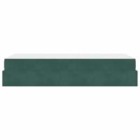 Bedframe met matras met matras 2 pcs Groen Fluweel - thumbnail
