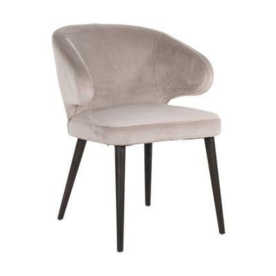 Richmond Eetkamerstoel 'Indigo' Velvet, kleur Khaki Richmond Eetkamerstoel 'Indigo' Velvet, kleur Khaki