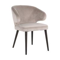 Richmond Eetkamerstoel 'Indigo' Velvet, kleur Khaki - thumbnail