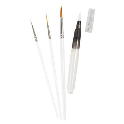 Penselenset zahn alcohol ink-painting 4-delig