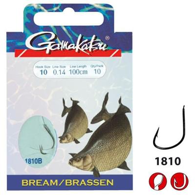 Gamakatsu Hook Bks-1810B Bream Feed.75Cm 10-014 mm, 10 st