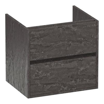 Brauer Adore - Onderkast - 60 cm - met 2 Softclose Lades Greeploos en 1 Sifon Uitsparing - Damascus