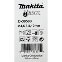 Makita D-30508 HSS Metaal-spiraalboorset 5-delig 1 set(s) - thumbnail