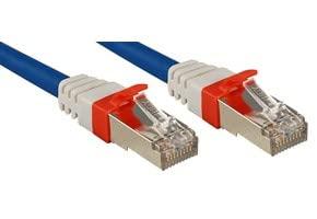 LINDY 45380 RJ45 Netwerkkabel, patchkabel CAT 6A S/FTP 15.00 m Blauw 1 stuk(s)