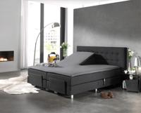 Dreamhouse Splittopper Katoen Hoeslaken Grijs 180 x 220 - thumbnail