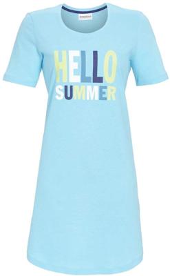 Turquoise nachthemd zomer katoen