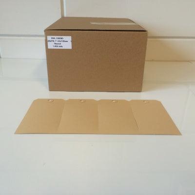 Manilla labels 65x130 mm nr. 7 1000 stuk - 3 stuks