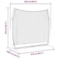 Golf Trainingshulpmiddelen Zwart 214 x 106.5 x 210 cm Polyester - thumbnail